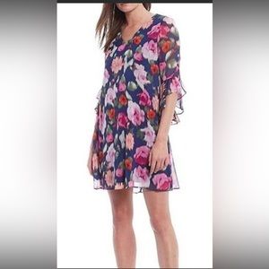 EUC Calvin Klein Formal Chiffon Mini Dress SZ. 4